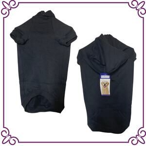 Casual Canine Dog Black Basic Hoodie Large NEW